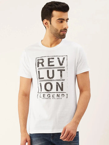 Revlution White T-Shirt - The Chambal