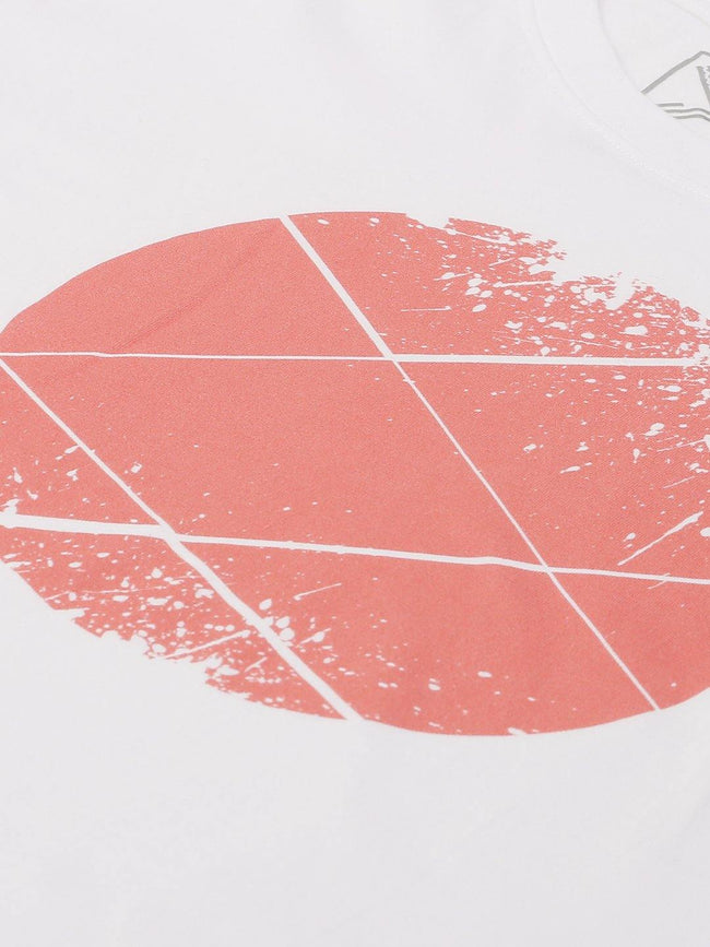 Sliced Moon White T-Shirt - The Chambal