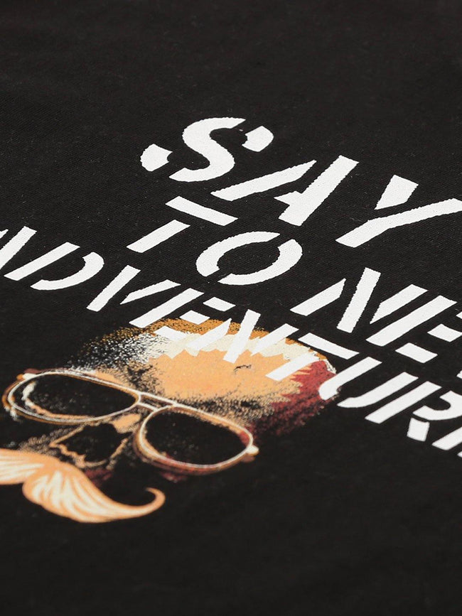 Adventures Black T-Shirt - The Chambal
