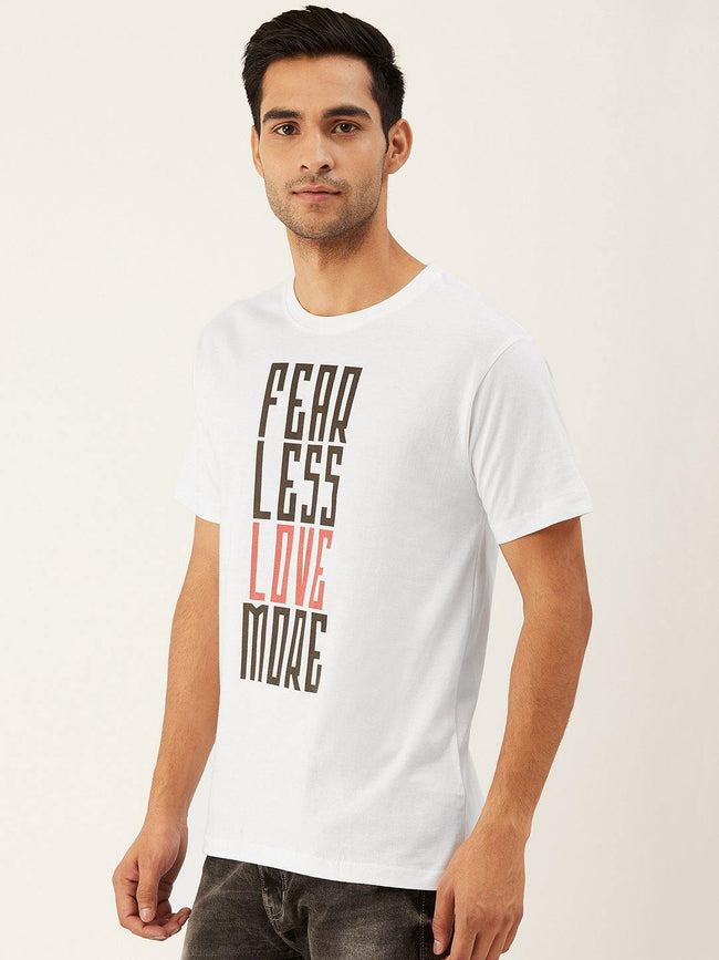 Fear Less White T-Shirt - The Chambal