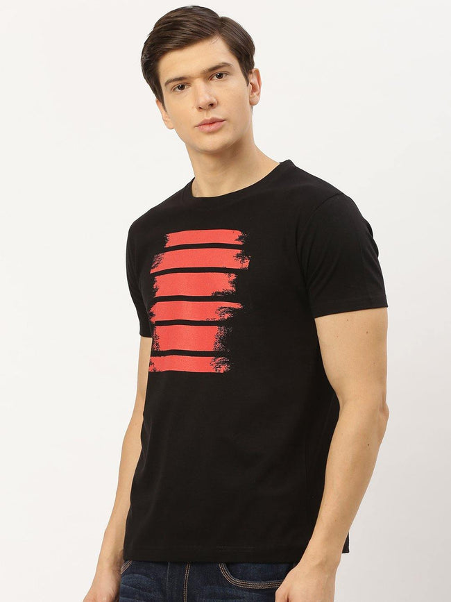 Abstract Black T-Shirt - The Chambal