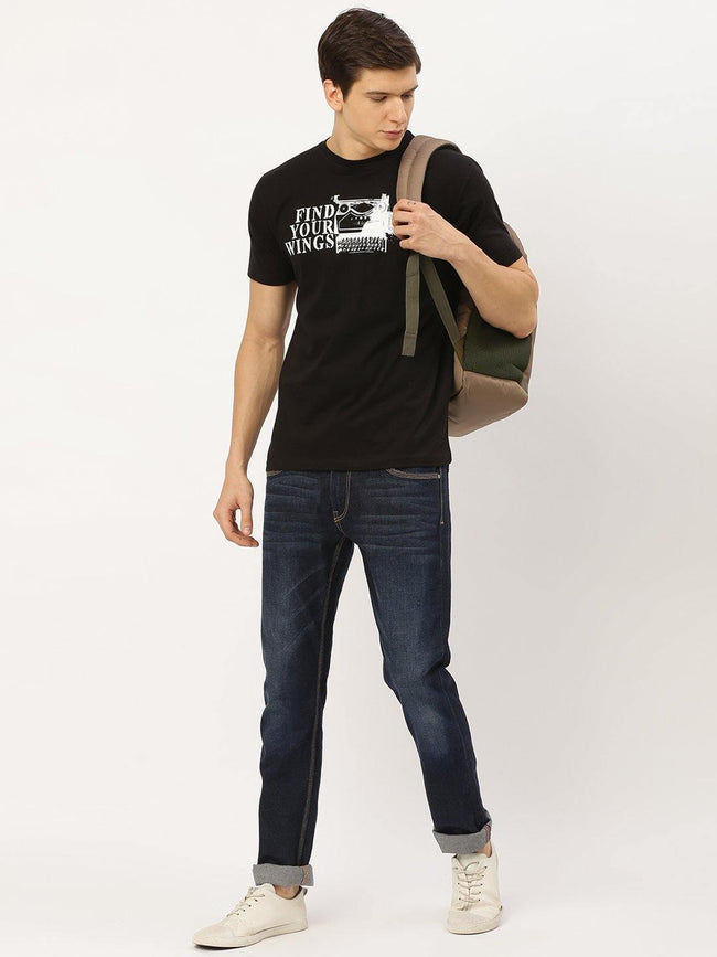 Wings Black T-Shirt - The Chambal