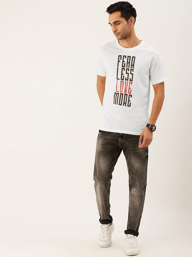 Fear Less White T-Shirt - The Chambal