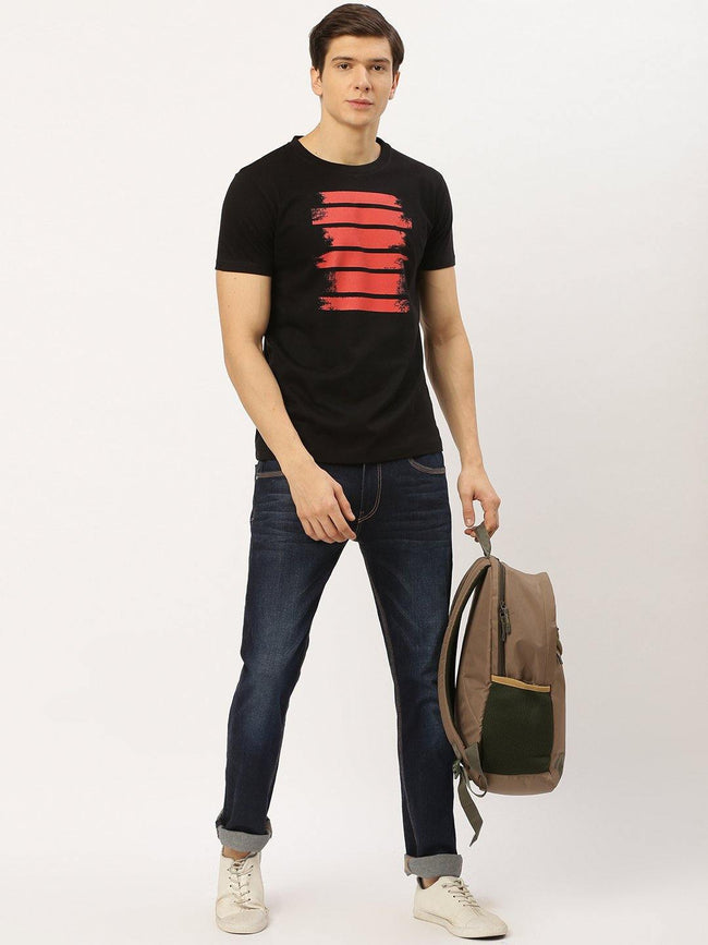 Abstract Black T-Shirt - The Chambal