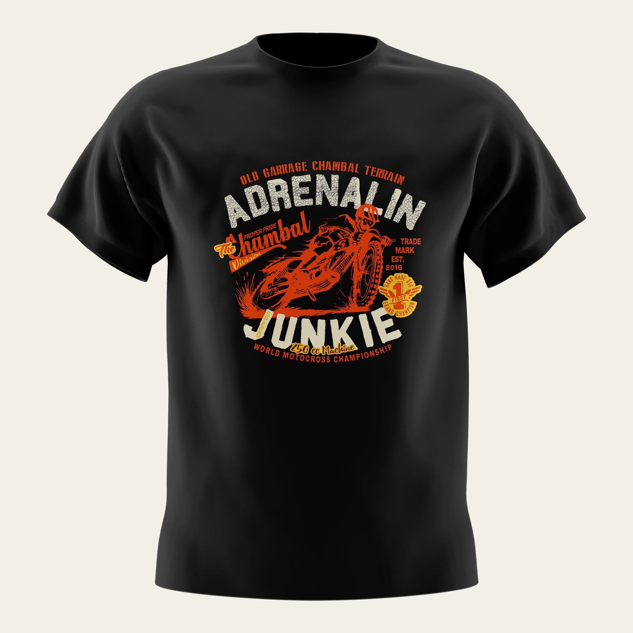 Adrenalin Junkie Round Neck T-Shirt The Chambal®