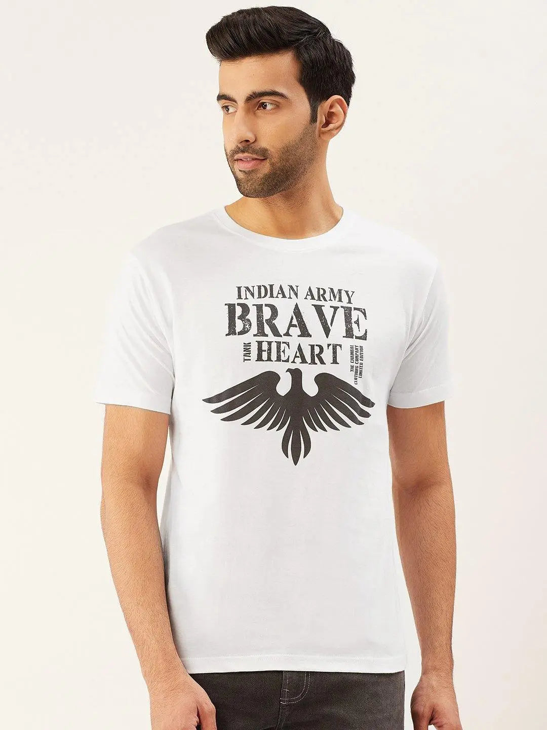 Brave Heart White T-Shirt - The Chambal