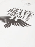 Brave Heart White T-Shirt - The Chambal