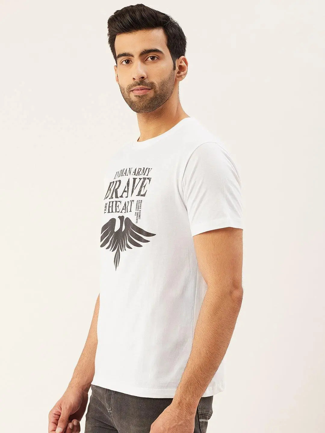 Brave Heart White T-Shirt - The Chambal