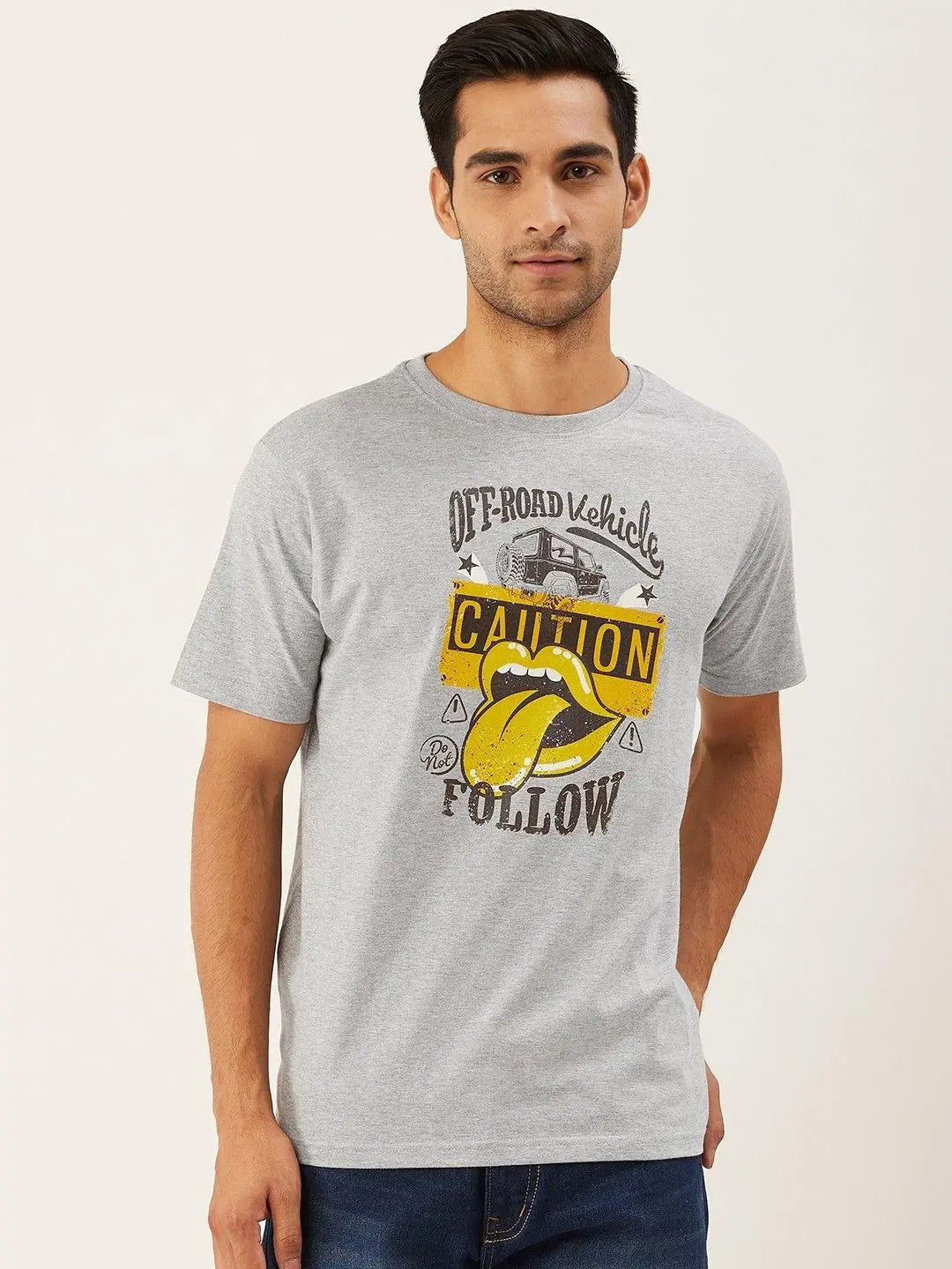 Chambal Caution Grey T-Shirt - The Chambal