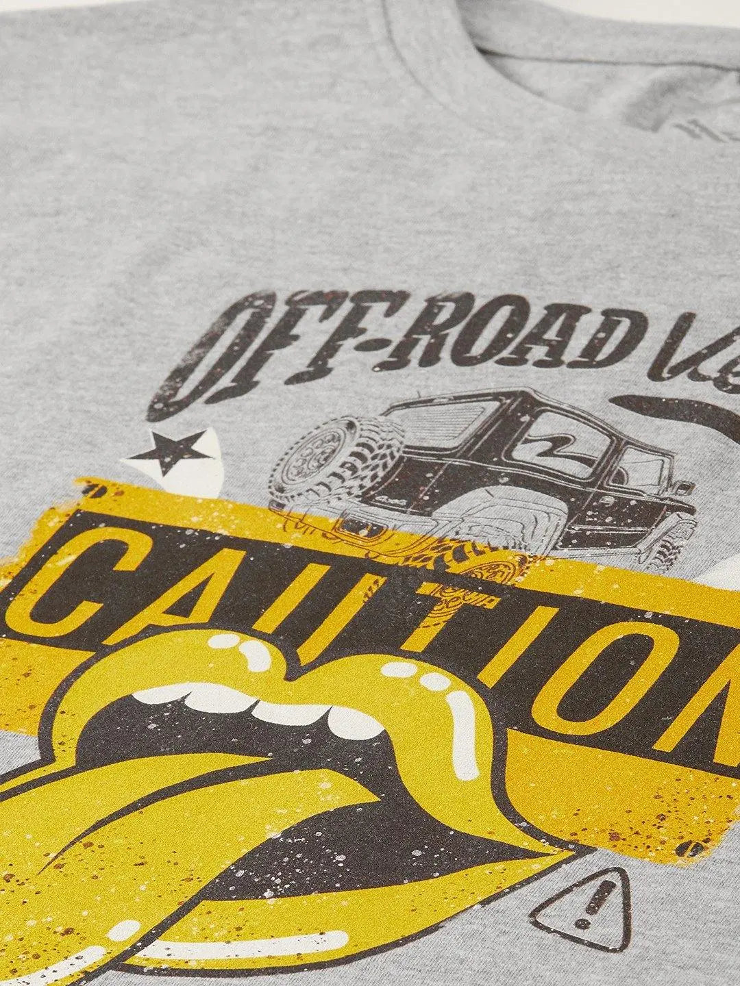 Chambal Caution Grey T-Shirt - The Chambal