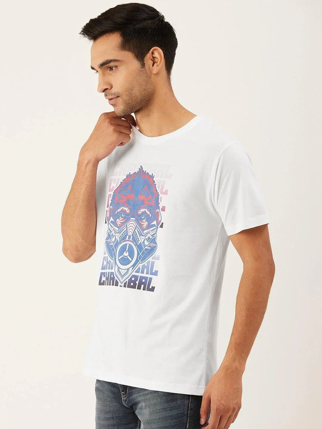 Cyberpunk White T-Shirt - The Chambal