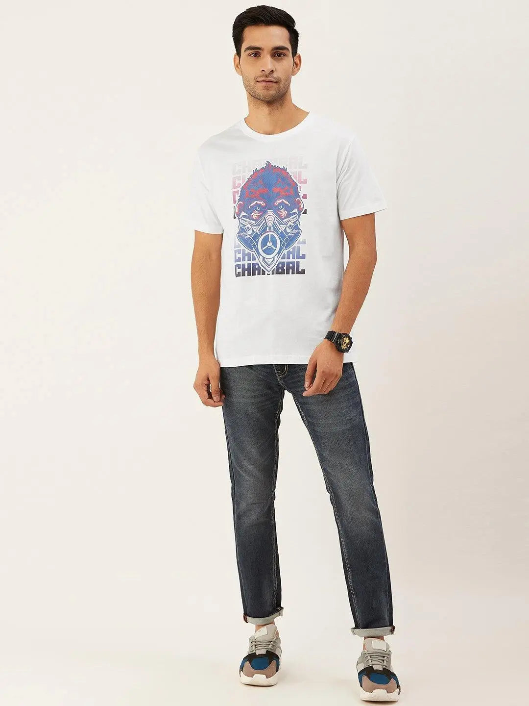Cyberpunk White T-Shirt - The Chambal