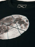 Moon Sliced Black T-Shirt - The Chambal