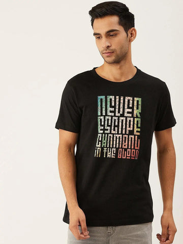 Never Escape Black T-Shirt - The Chambal