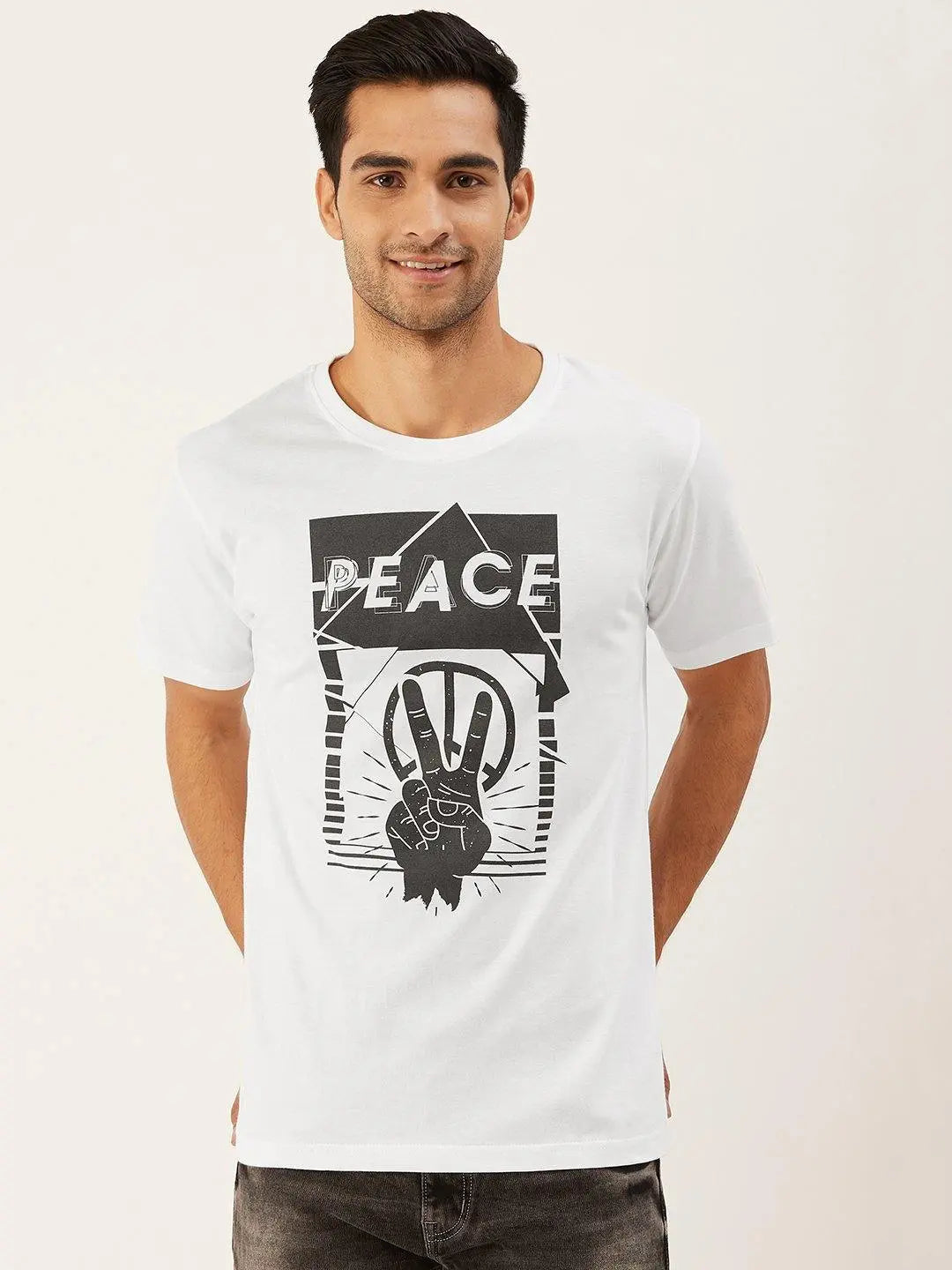 Peace White T-Shirt - The Chambal