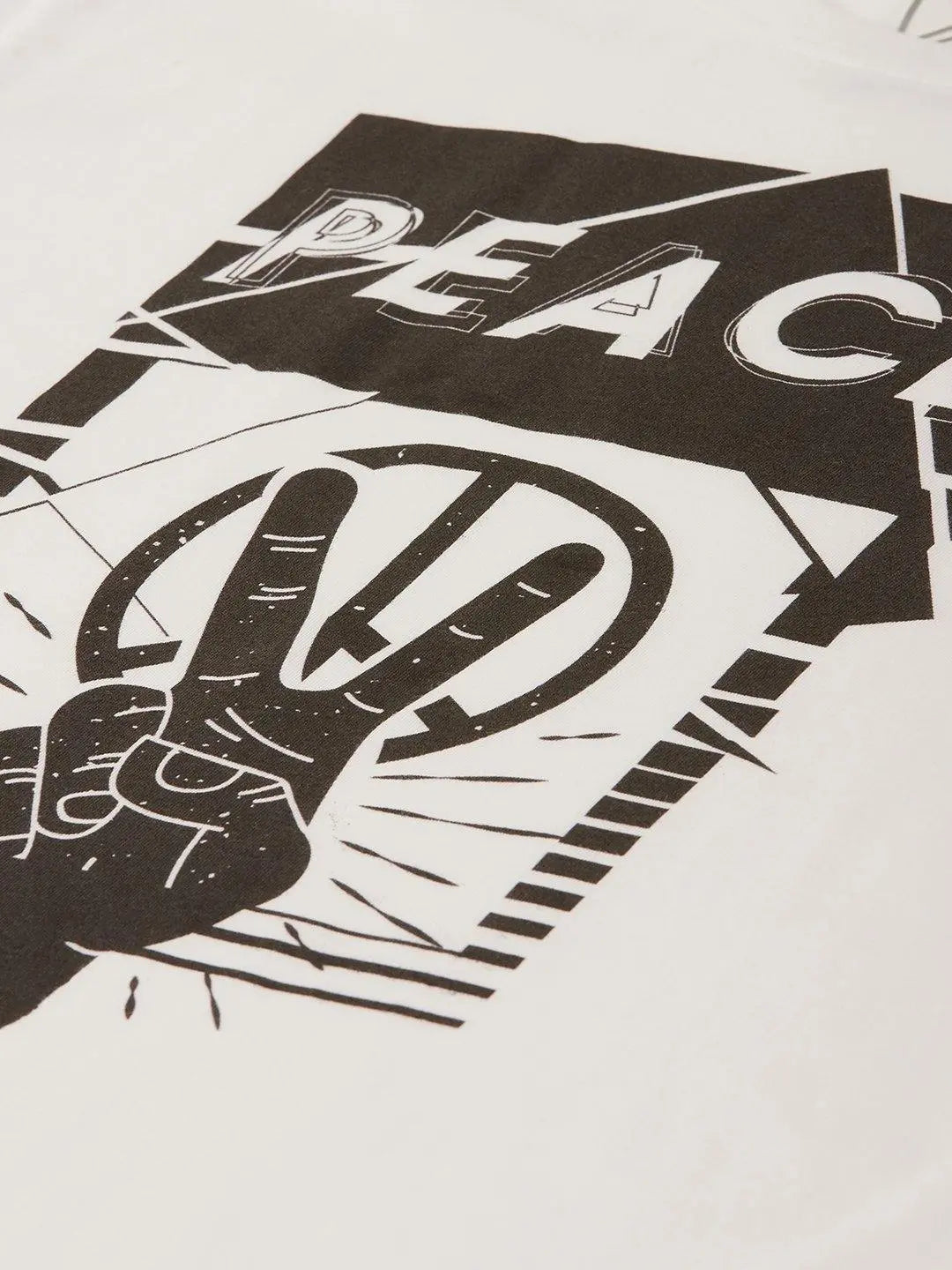 Peace White T-Shirt - The Chambal