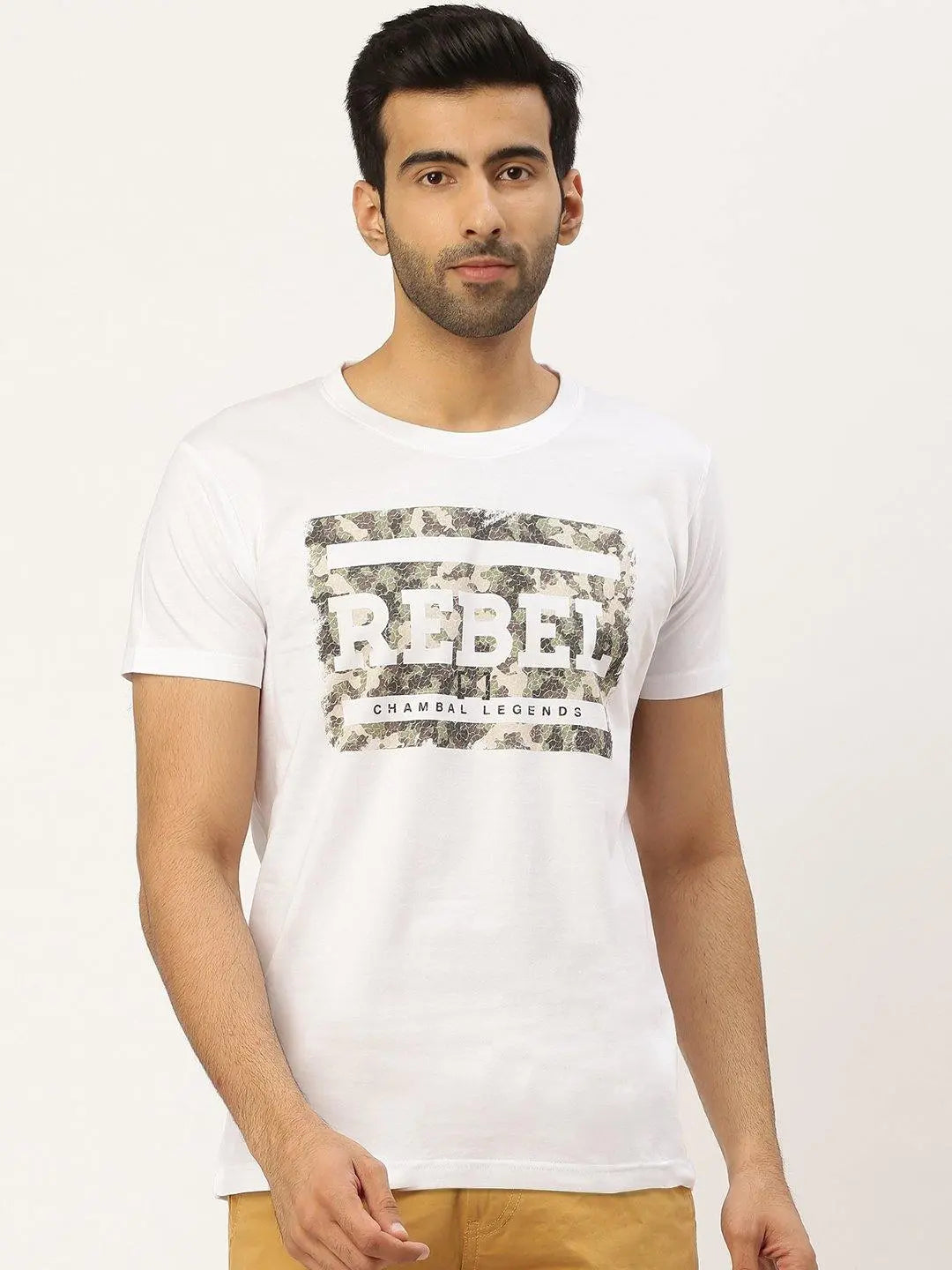 Rebel White T-Shirt - The Chambal