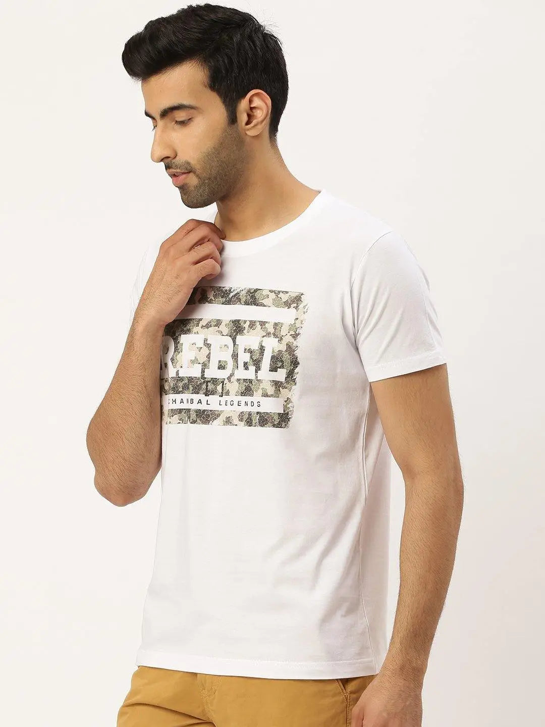 Rebel White T-Shirt - The Chambal