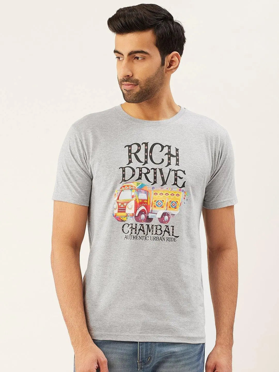 Rich Drive Grey T-Shirt - The Chambal