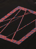 Slit Animal Black T-Shirt - The Chambal