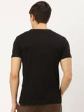 Slit Animal Black T-Shirt - The Chambal