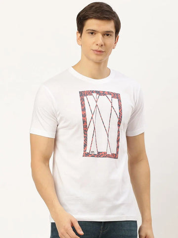 Slit Animal White T-Shirt - The Chambal