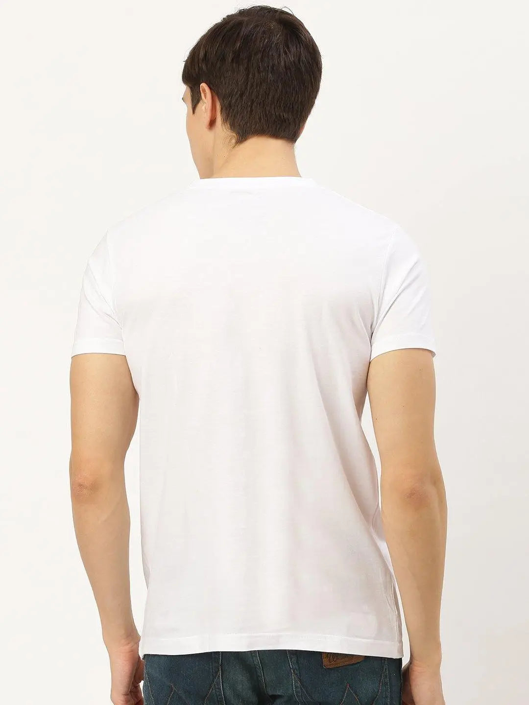 Slit Animal White T-Shirt - The Chambal