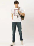 Slit Animal White T-Shirt - The Chambal