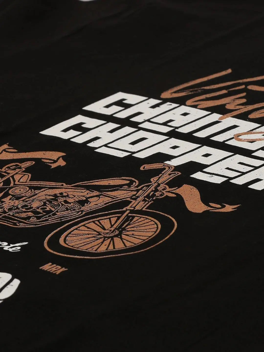 Vintage Chopper Black T-Shirt - The Chambal