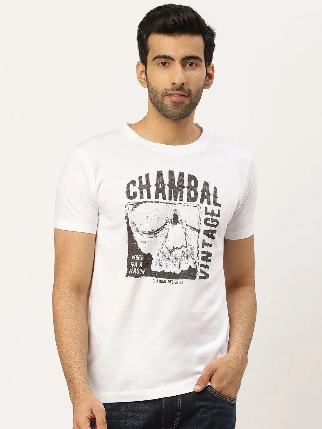 Chambal Vintage White T-Shirt - The Chambal