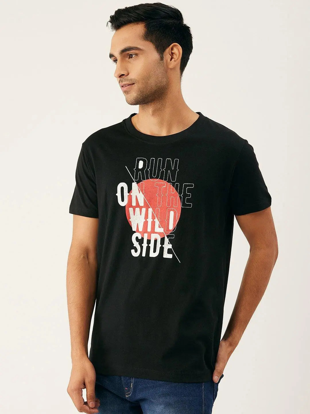 Wild Side Black T-Shirt - The Chambal