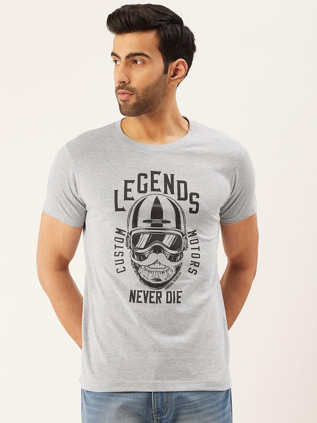 Legends Never Die Grey T-Shirt - The Chambal