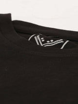 Mens Regular Solid Chambal Black T-Shirt