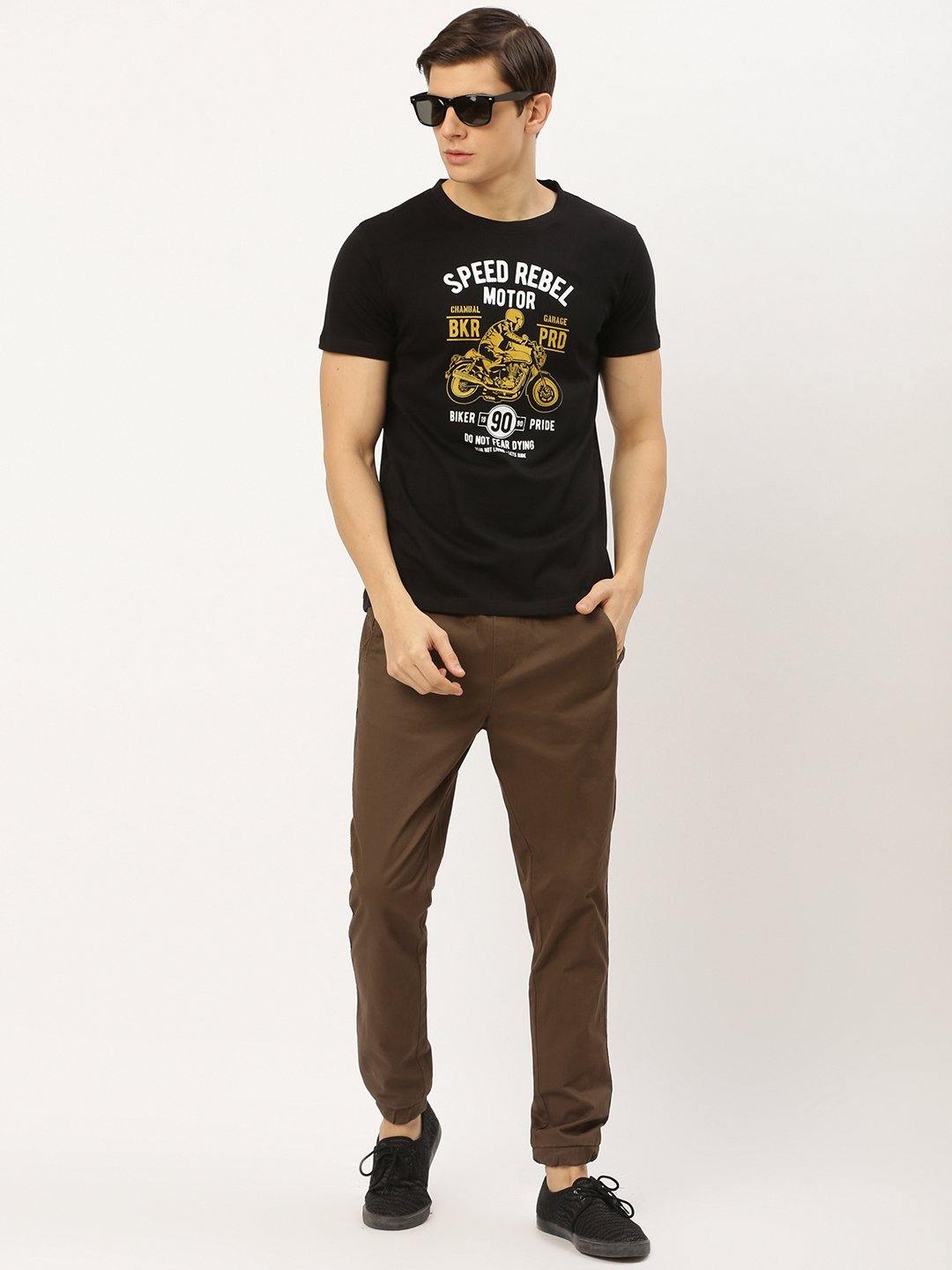 Speed Rebel Black T-Shirt - The Chambal